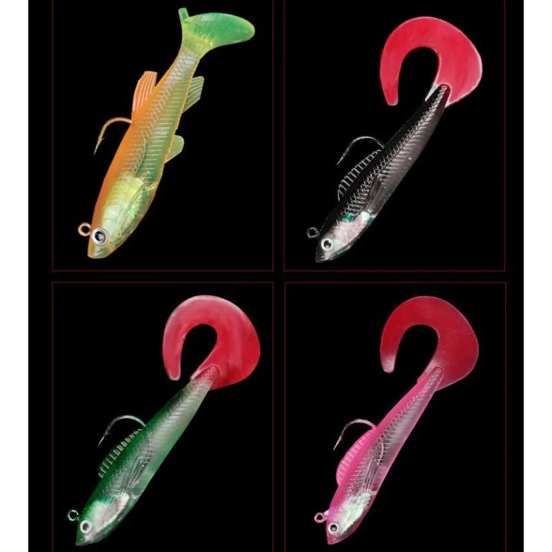 Fishing Boat Anchor - 10 adet T-kuyruklu yemler, T-tail Reel