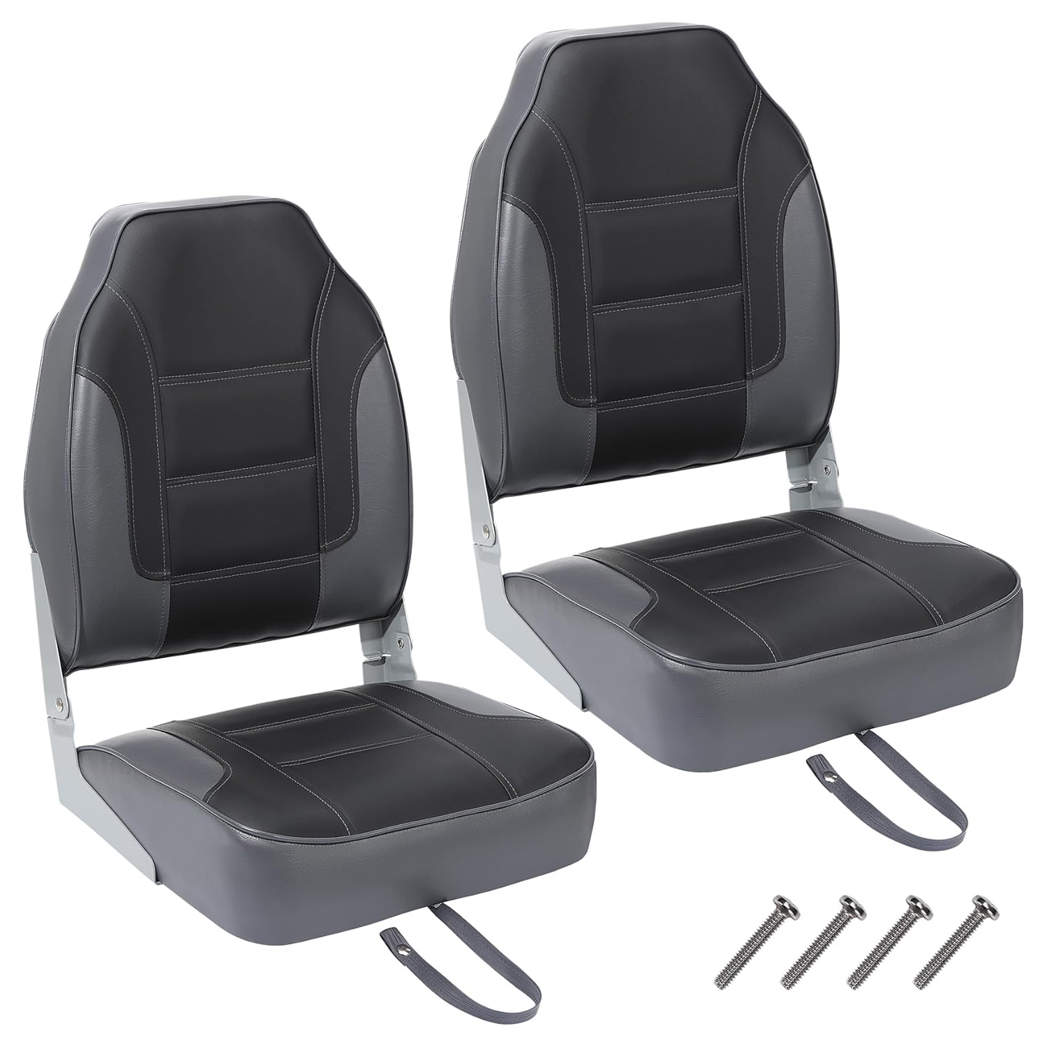 Fishing Boat Seat - 2'li Paket Katlanır Tekne Koltukları, Yüksek