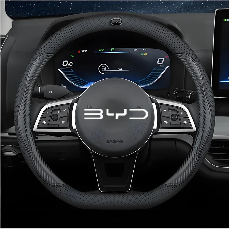 Fishing Boat Steering Wheel - 38cm D-şekilli deri araba direksiyon kılıfı
