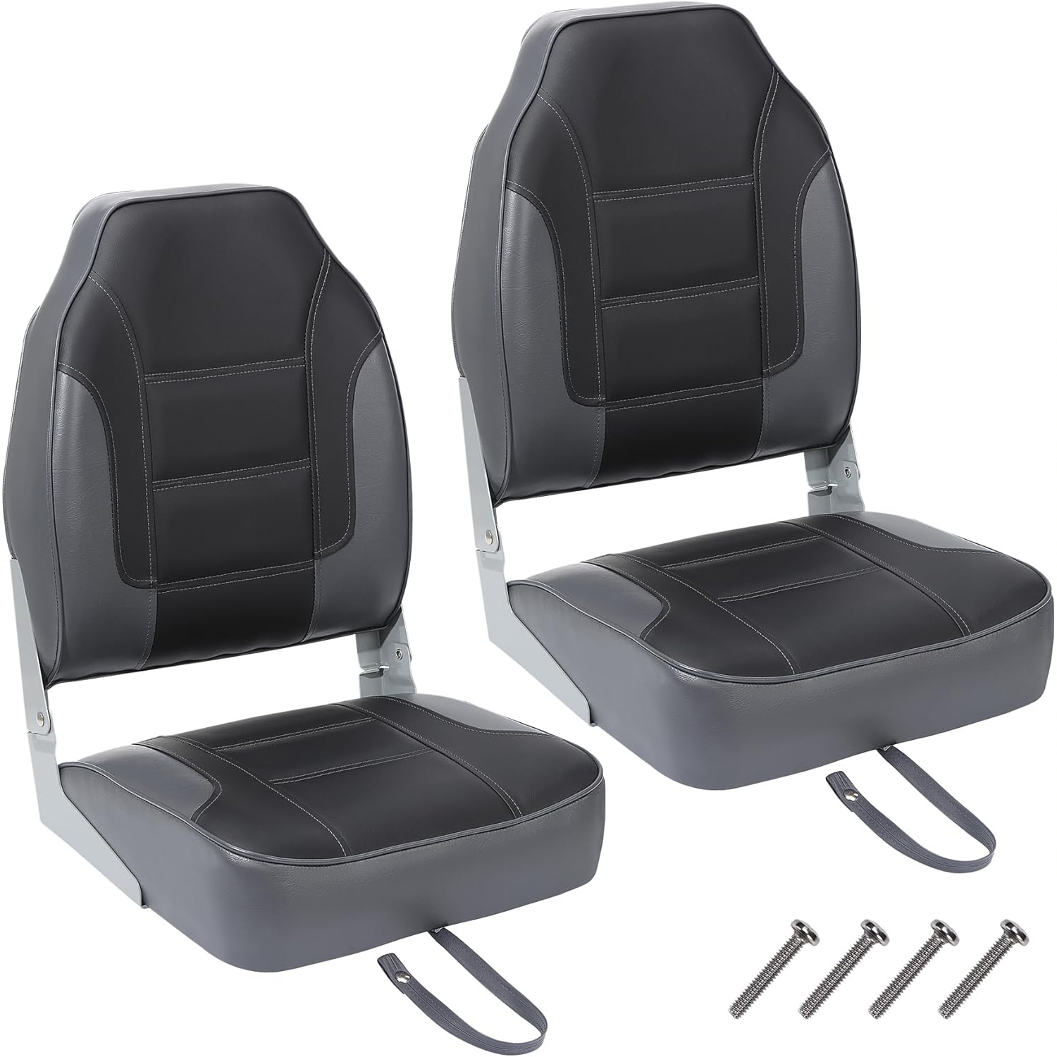 Fishing Boat Seat - 2'li Paket Katlanır Tekne Koltukları, Yüksek