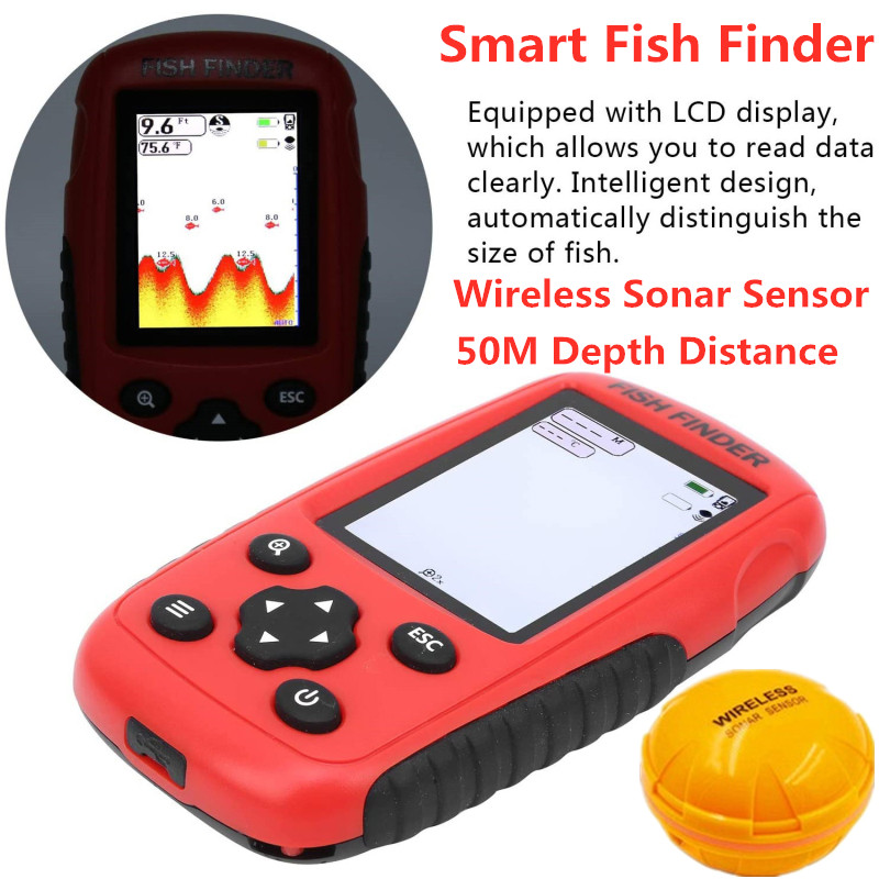 Balık bulucu kablosuz kablosuz - Fishing Boat Depth Finder incelemesi ve fiyatı