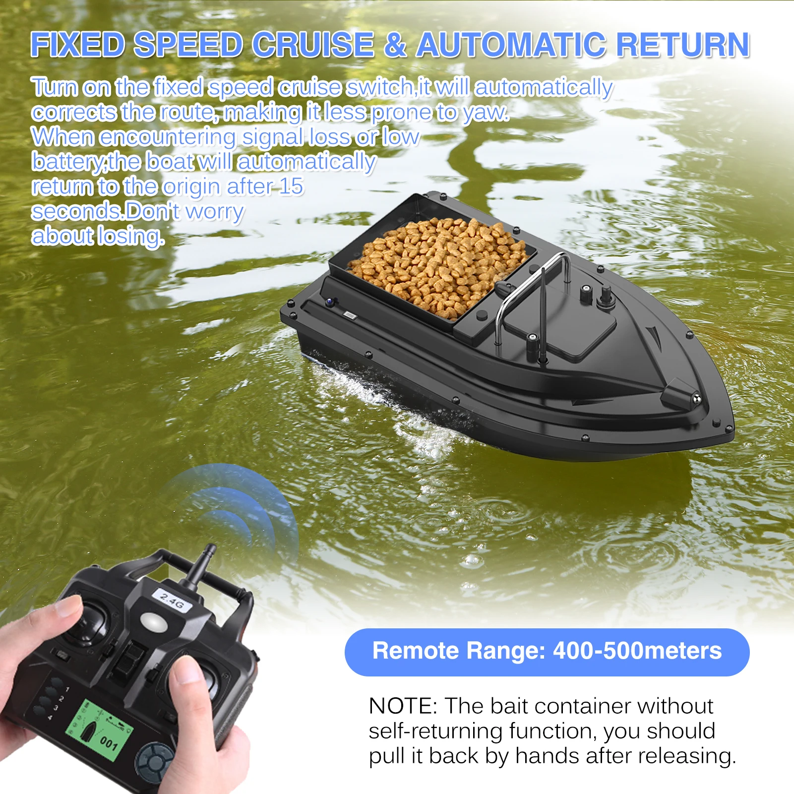 D16E GPS 12000mAh Balık Yemi T - Fishing Boat Gps incelemesi ve fiyatı