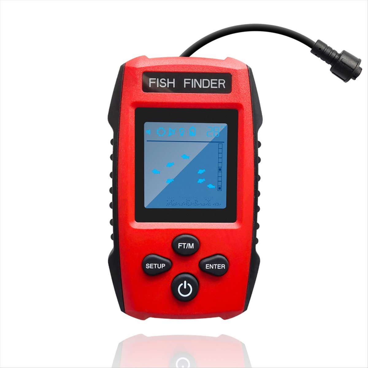 Renkli LCD Balık Bulucu Kablol - Fishing Boat Depth Finder incelemesi ve fiyatı