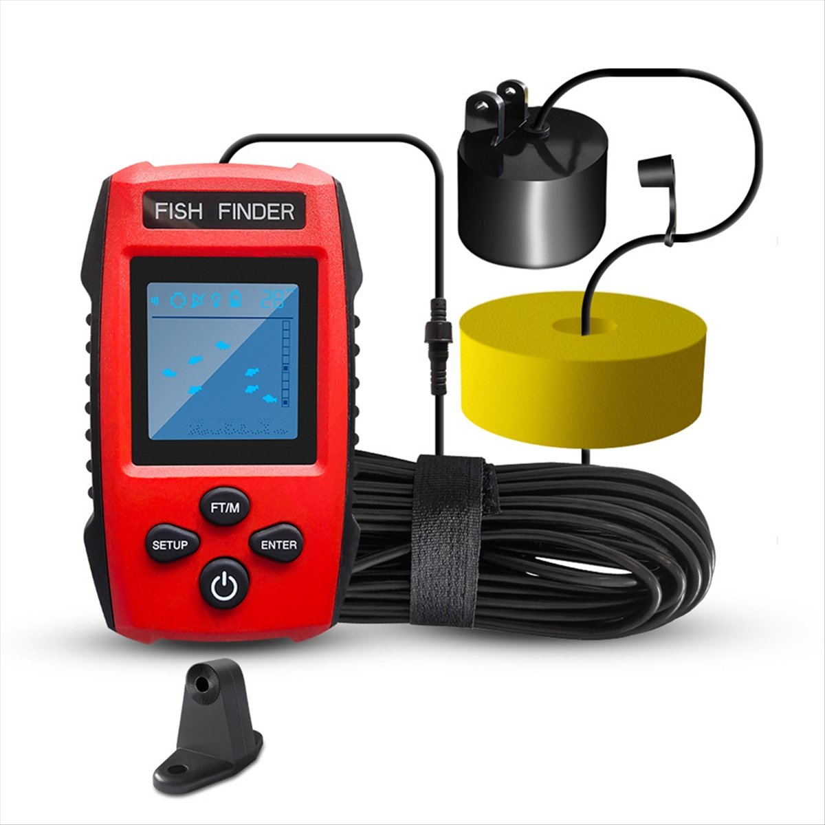 Renkli LCD Balık Bulucu Kablol - Fishing Boat Depth Finder incelemesi ve fiyatı