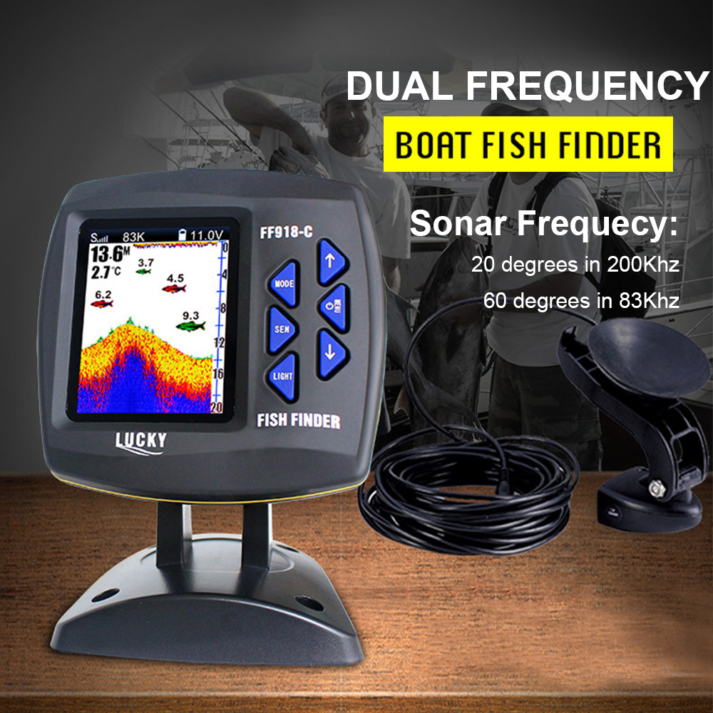 FF918-C100DS renkli ekran kabl - Fishing Boat Depth Finder incelemesi ve fiyatı