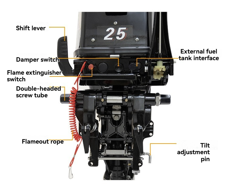 2 Zamanlı 25hp 326cc Dıştan Ta - Fishing Boat Outboard Motor incelemesi ve fiyatı